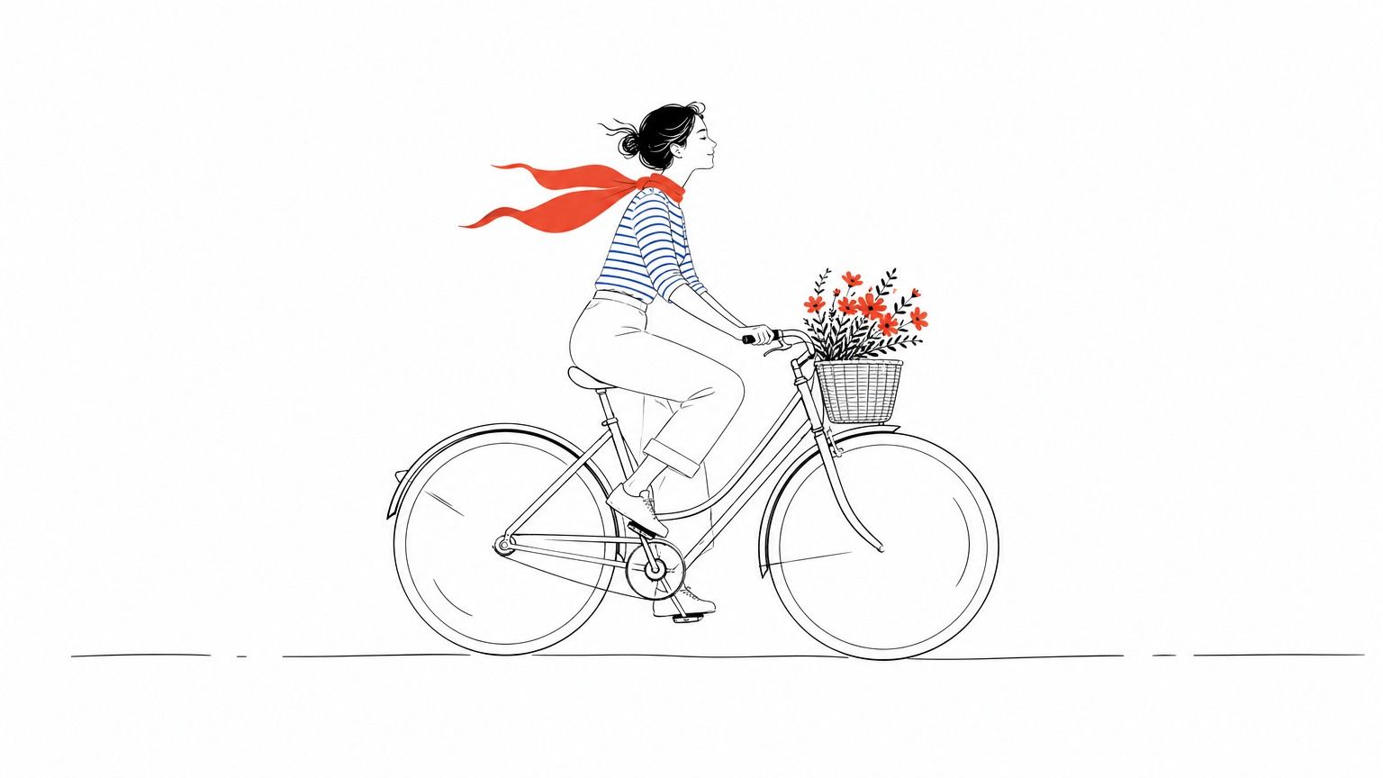 Minimal line art with vibrant accent result 1