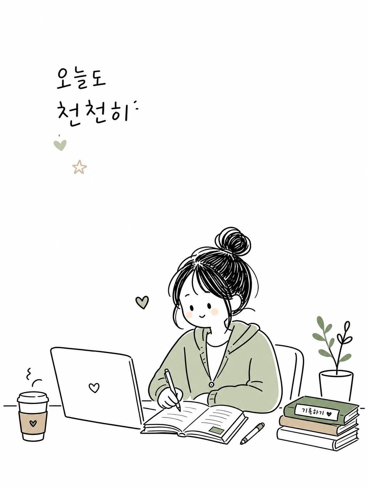 Cozy Korean doodle editorial result 2