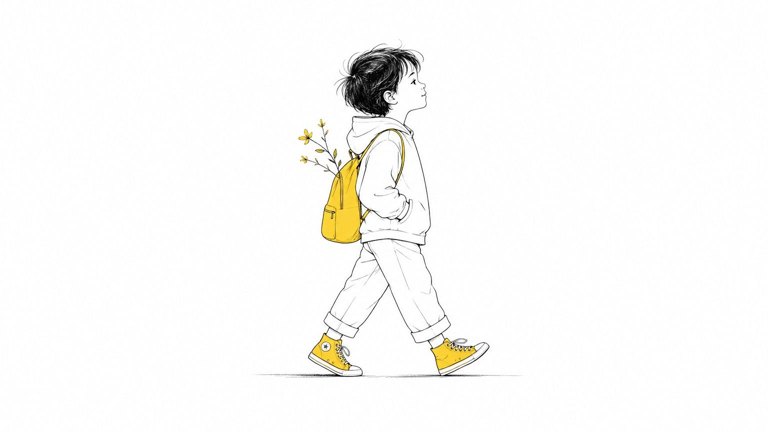 Minimal line art with vibrant accent result 3